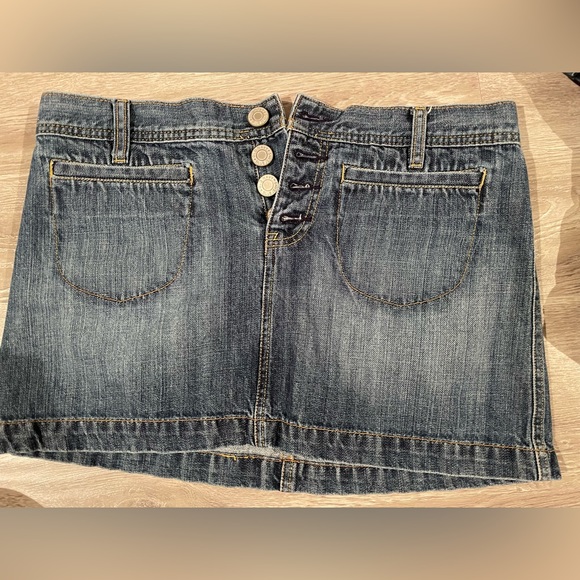 Jean skirt, Jean shorts, and pink summer tank top - Picture 2 of 10